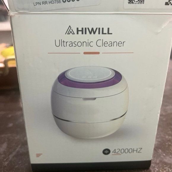 HIWILL Ultrasonic Cleaner White and Purple - Picture 1 of 7